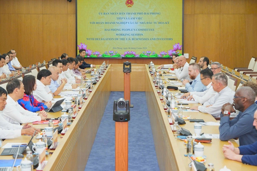 Hải Phòng tăng tốc hợp tác công nghệ số với nhà đầu tư Mỹ