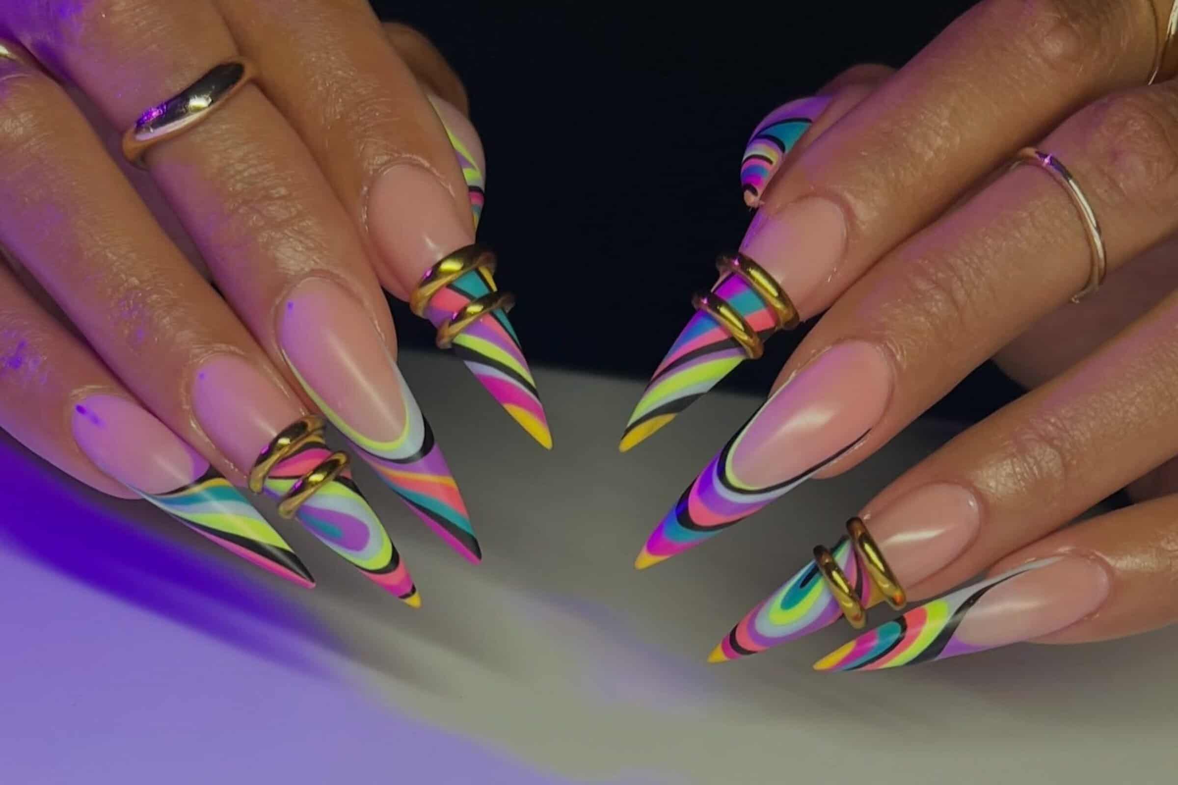 Pucci Nails Are the Vibrant Retro Trend Taking Over Summer Manicures