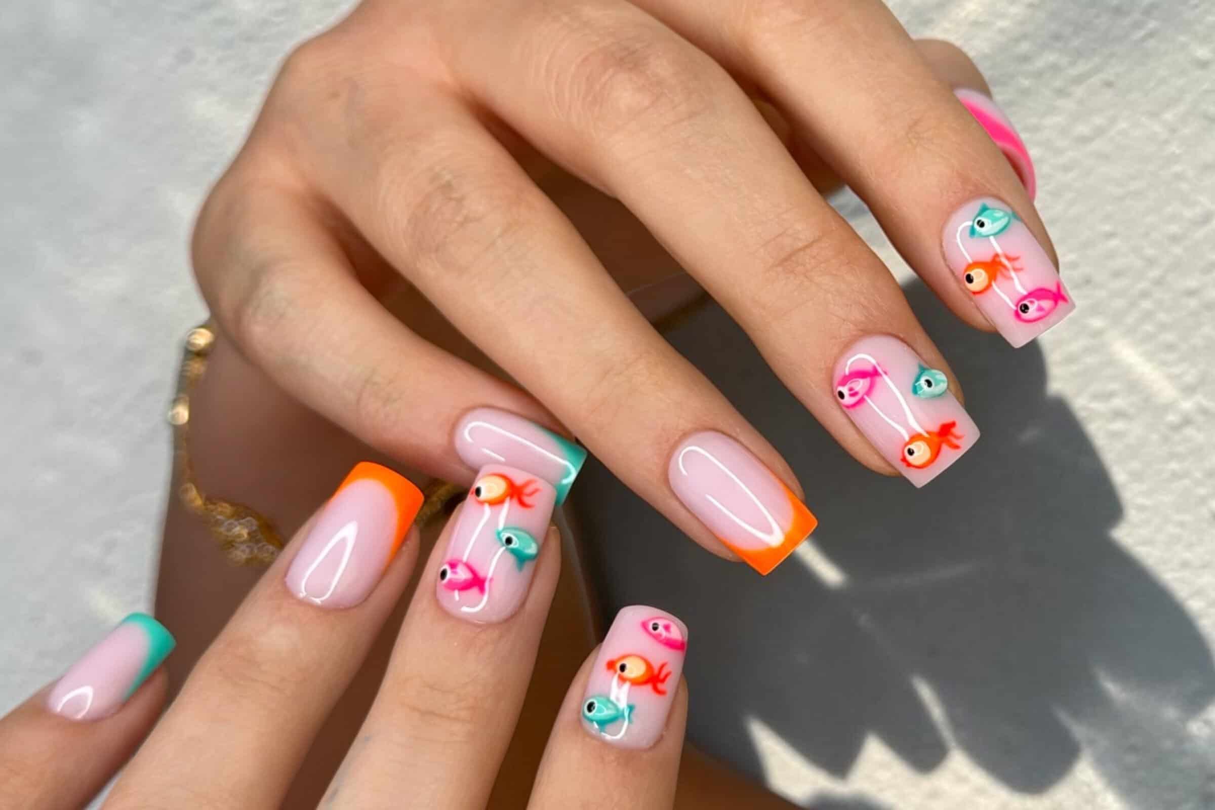 Sardine Nails and Fish French Tips Are Summer’s Boldest Manicure Trend