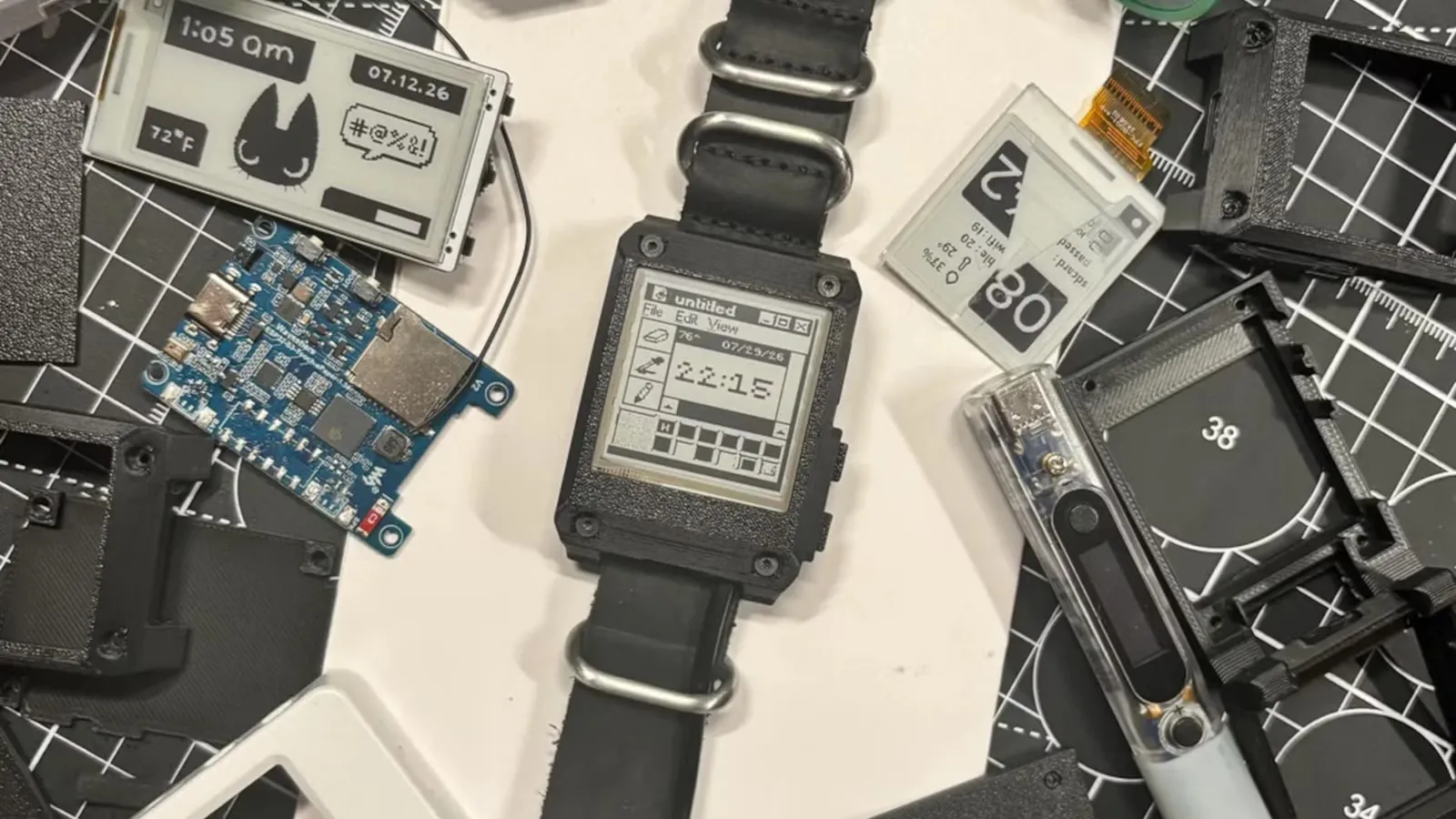 This DIY E‑Ink Watch Redefines What a Smartwatch Can Be