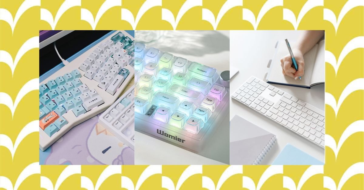 Bàn phím đẹp và tiện dụng cho góc làm việc hiện đại