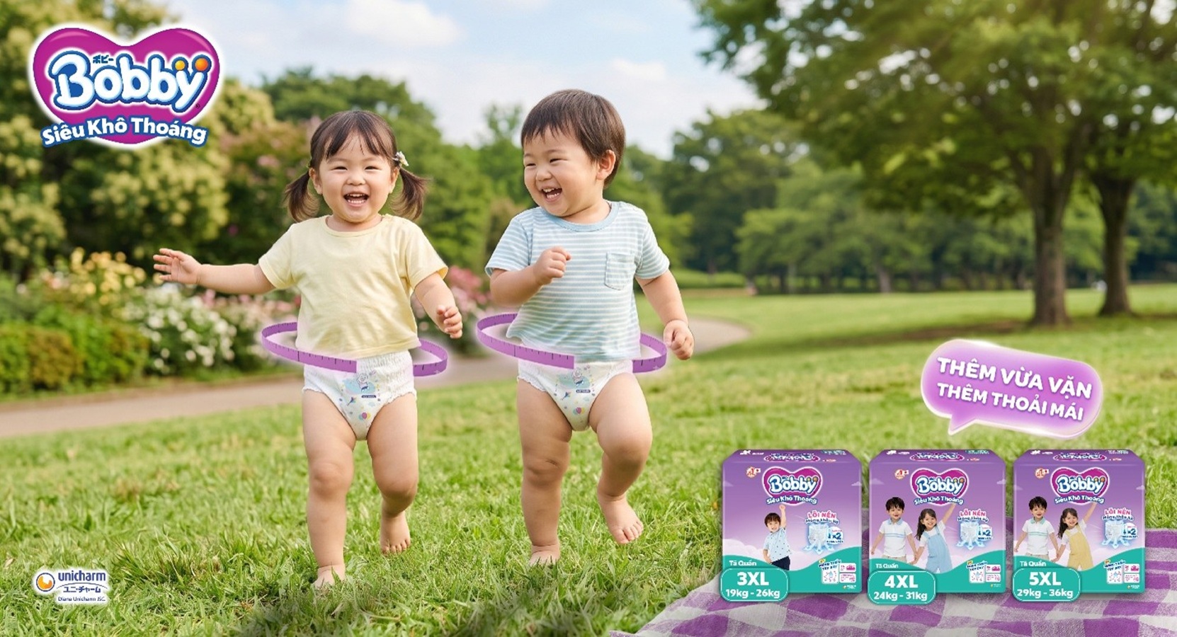 Bobby mở rộng size tã quần tới 5XL: khi trẻ lớn vẫn cần được mặc tã đúng chuẩn
