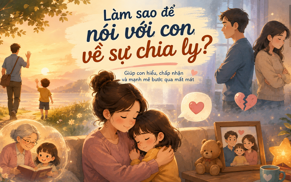 Cách nói chuyện với con về chia ly và mất mát