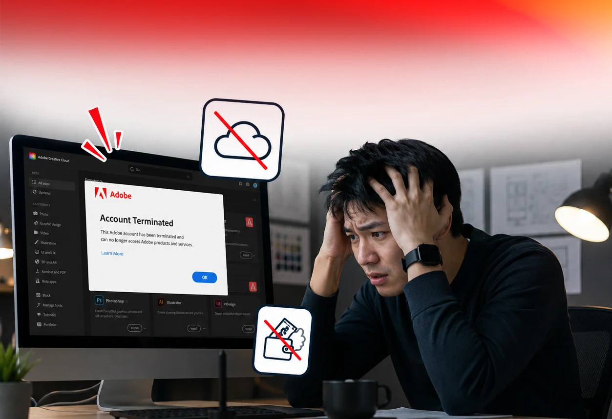 Tài khoản Adobe bị khóa đột ngột: Cái giá nguy hiểm của bản quyền giá rẻ