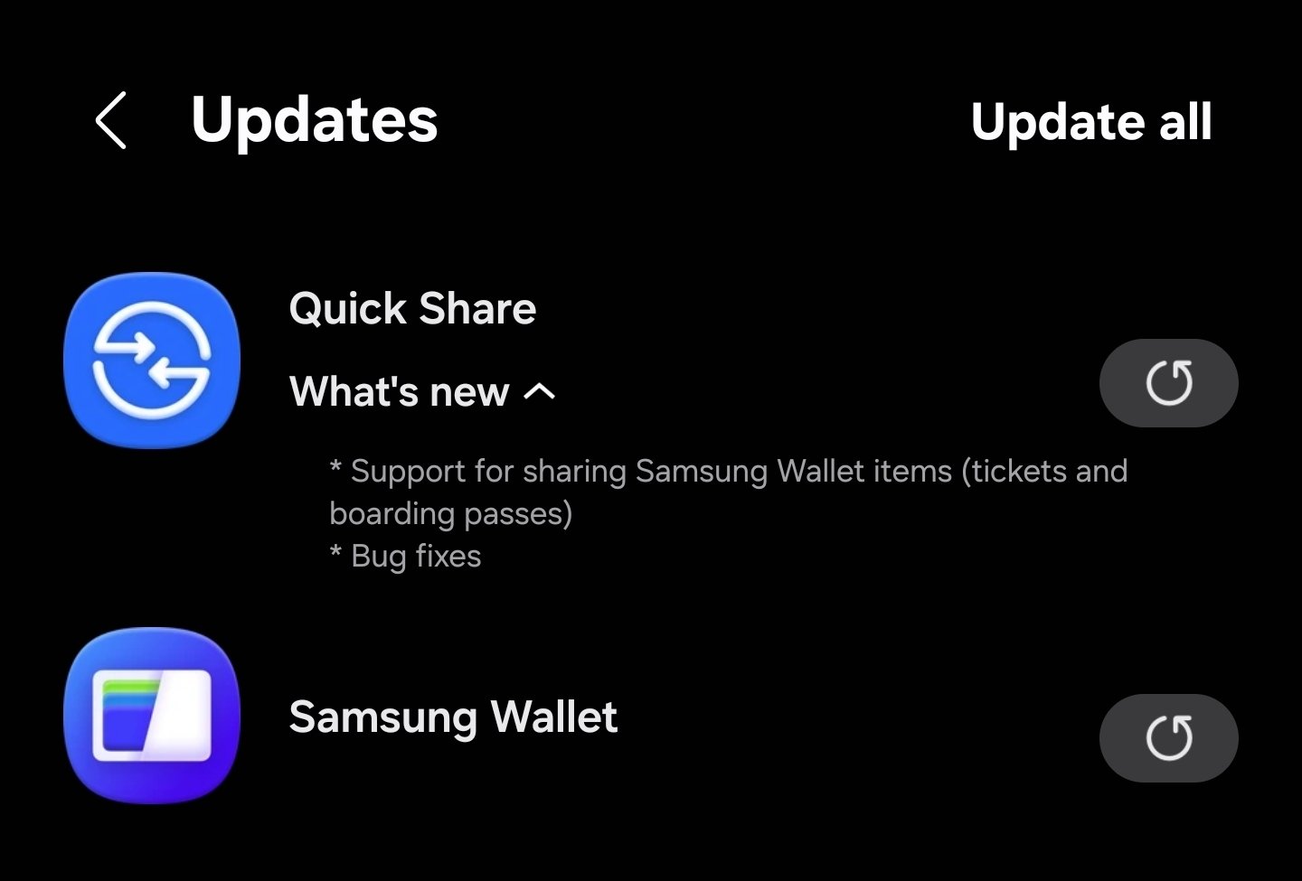 Samsung Wallet Sharing Arrives Inside Quick Share