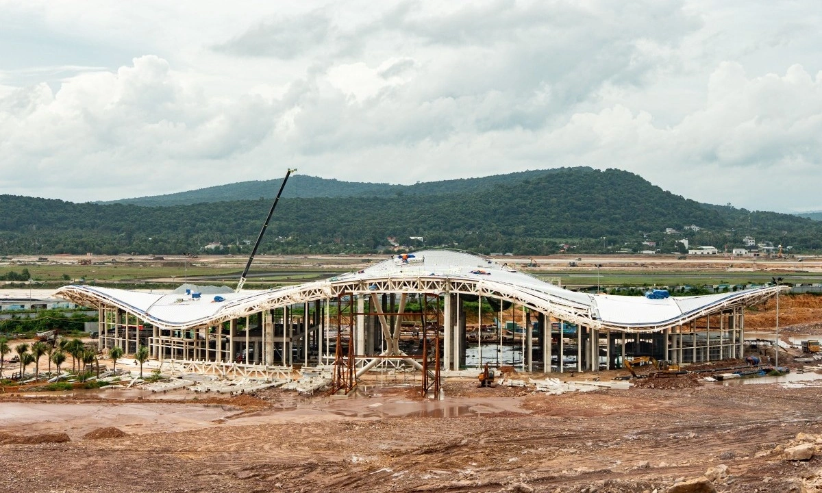 Nhà ga T2 sân bay Phú Quốc: 25.000 tấn thép cho bước nhảy hạ tầng mới