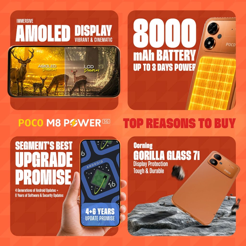 Budget Phones With Massive Batteries: OPPO A7 Pro Max vs POCO M8 Power