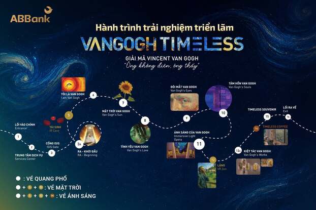 Van Gogh Timeless Hà Nội: 120 phút đa giác quan cho cả gia đình