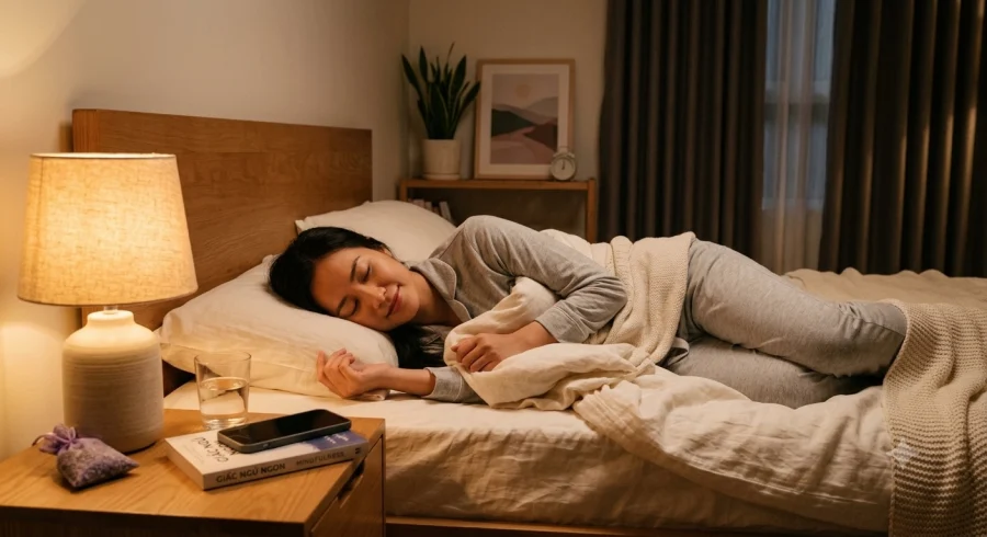 4 thói quen trước ngủ giúp đốt mỡ ban đêm và bảo vệ khối cơ