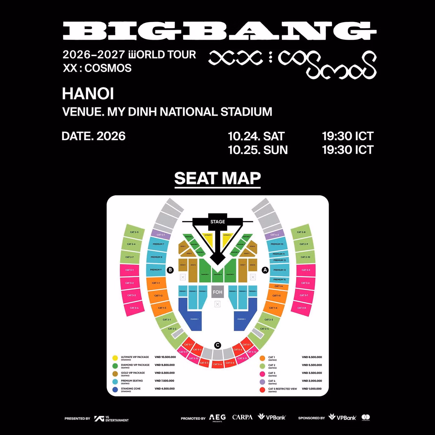 Hướng dẫn mua vé BIGBANG tại Hà Nội: chọn hạng vé nào và tránh vé giả