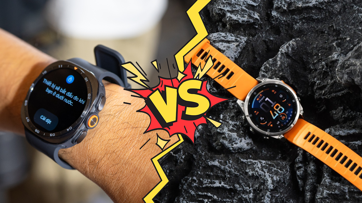 Smartwatch chạy trail: Galaxy Watch Ultra2 vs Garmin Fenix 8
