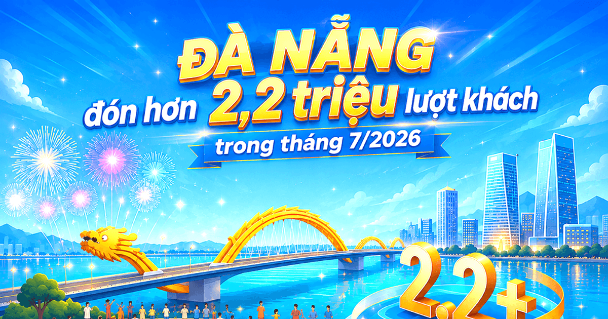 Đà Nẵng đón 2,2 triệu khách tháng 7: Mùa cao điểm hè bùng nổ và lực đẩy kinh tế