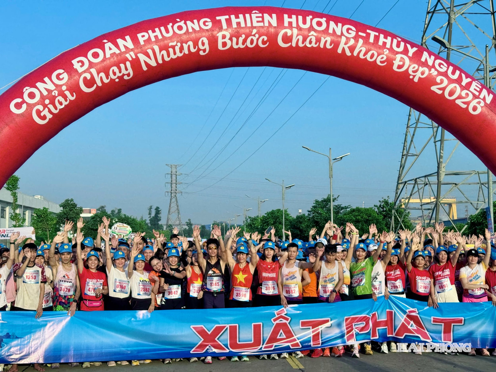Hơn 5.000 công nhân hưởng ứng giải chạy 'Những bước chân khỏe đẹp' tại khu công nghiệp Hải Phòng