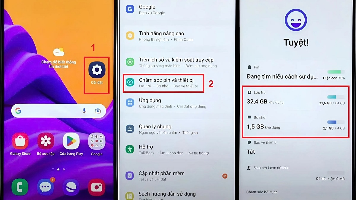 Khôi phục ảnh xóa trên Samsung Galaxy: từ thùng rác đến quản lý bộ nhớ thông minh