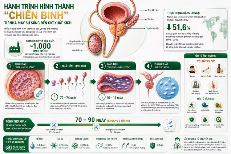 3 thói quen hàng ngày âm thầm làm giảm khả năng sinh sản nam giới trẻ