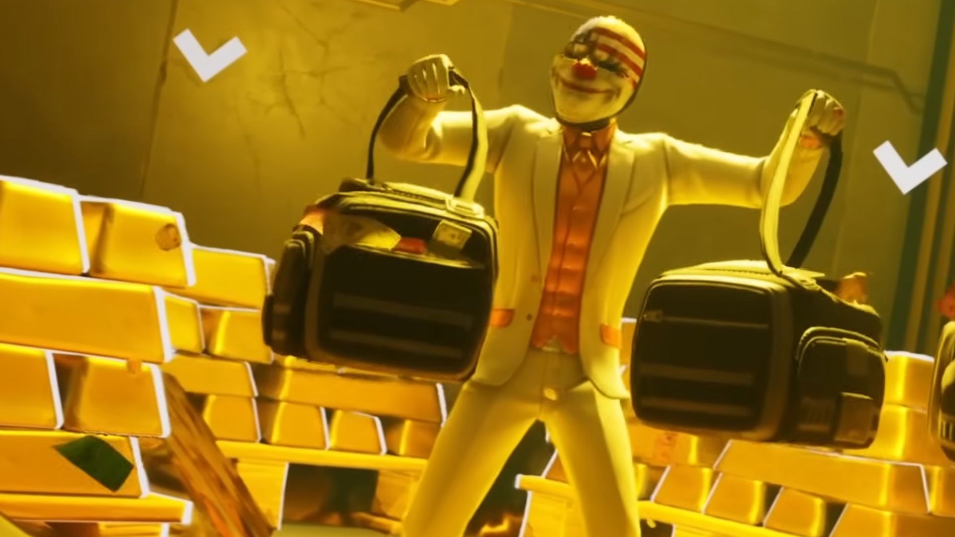 Payday bước vào Fortnite bằng bản đồ UEFN, không phải skin Battle Pass