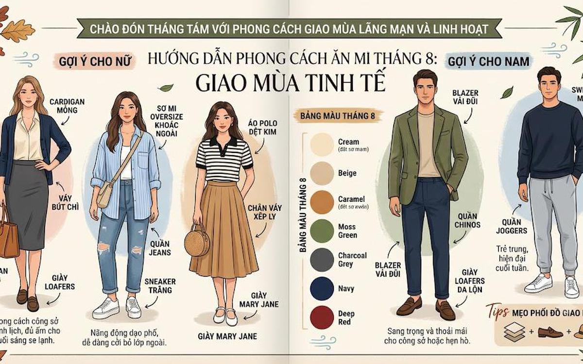 Nghệ thuật phối đồ giao mùa: Từ áo ba lỗ linen tới đai eo cummerbund