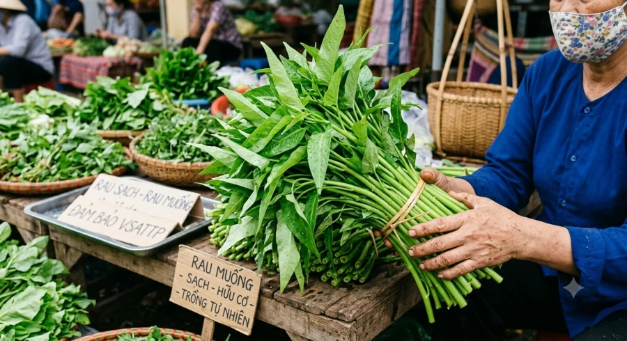 Rau muống, rau dền, rau cải: Cách chọn an toàn khi nguy cơ kim loại nặng cao