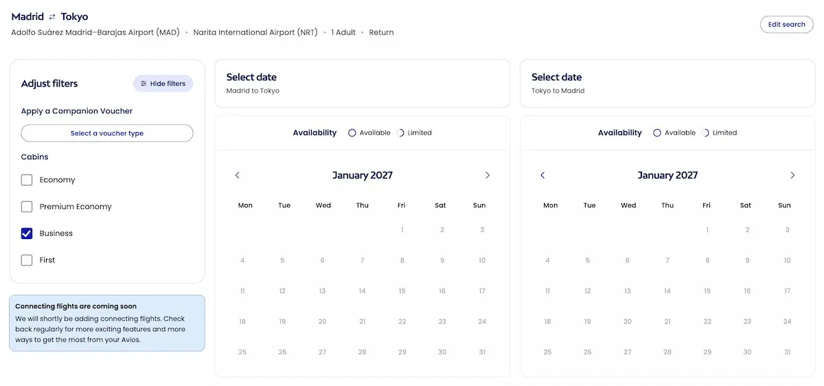 Roame vs Avios Award Calendar: Which Search Tool Wins?