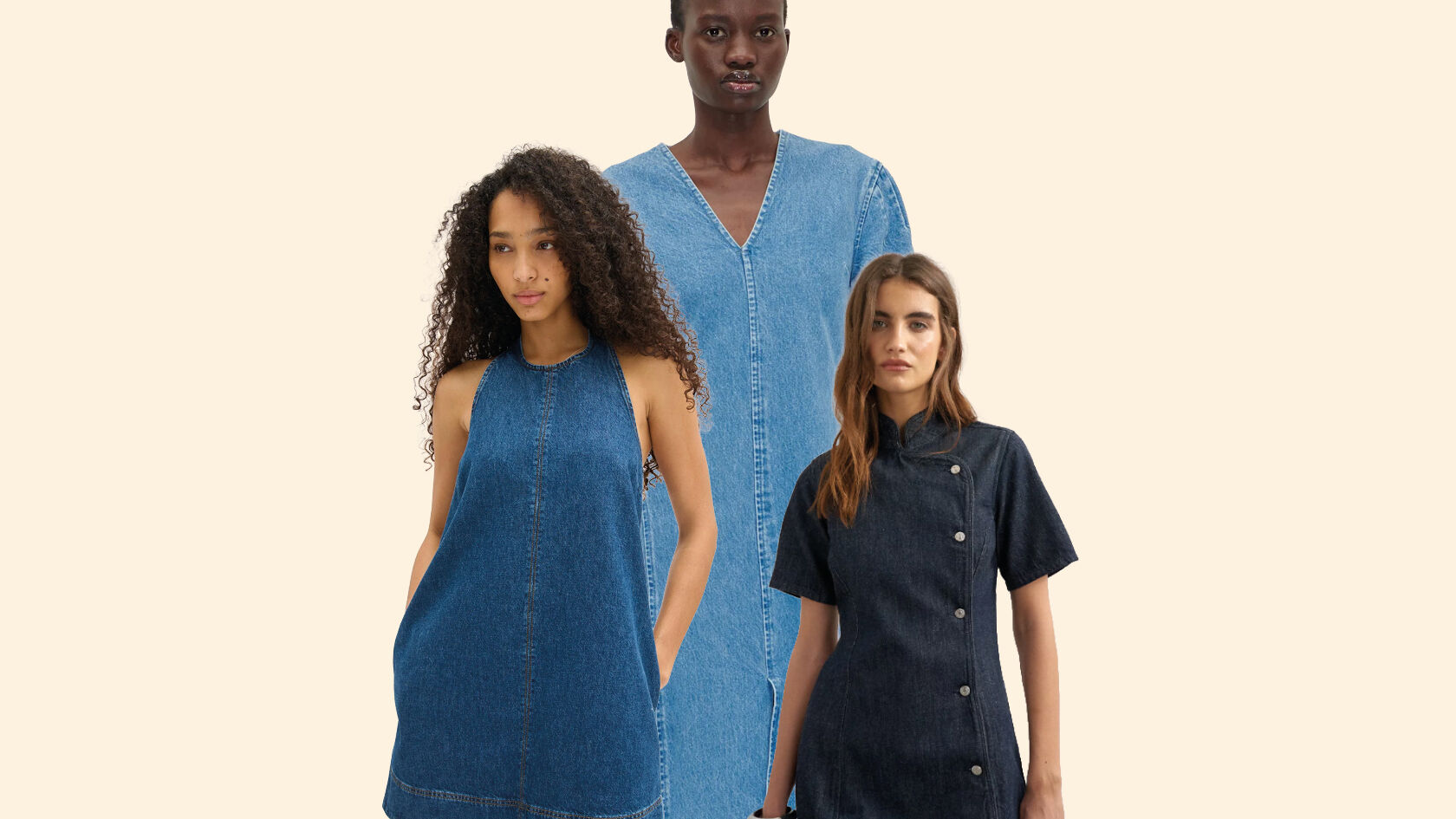 Denim Dresses Are the Effortless Layering Piece From Summer Into Fall