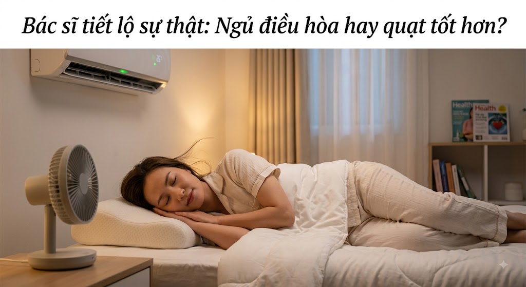 Quạt hay điều hòa: Chọn gì để ngủ ngon và bảo vệ sức khỏe mùa hè?
