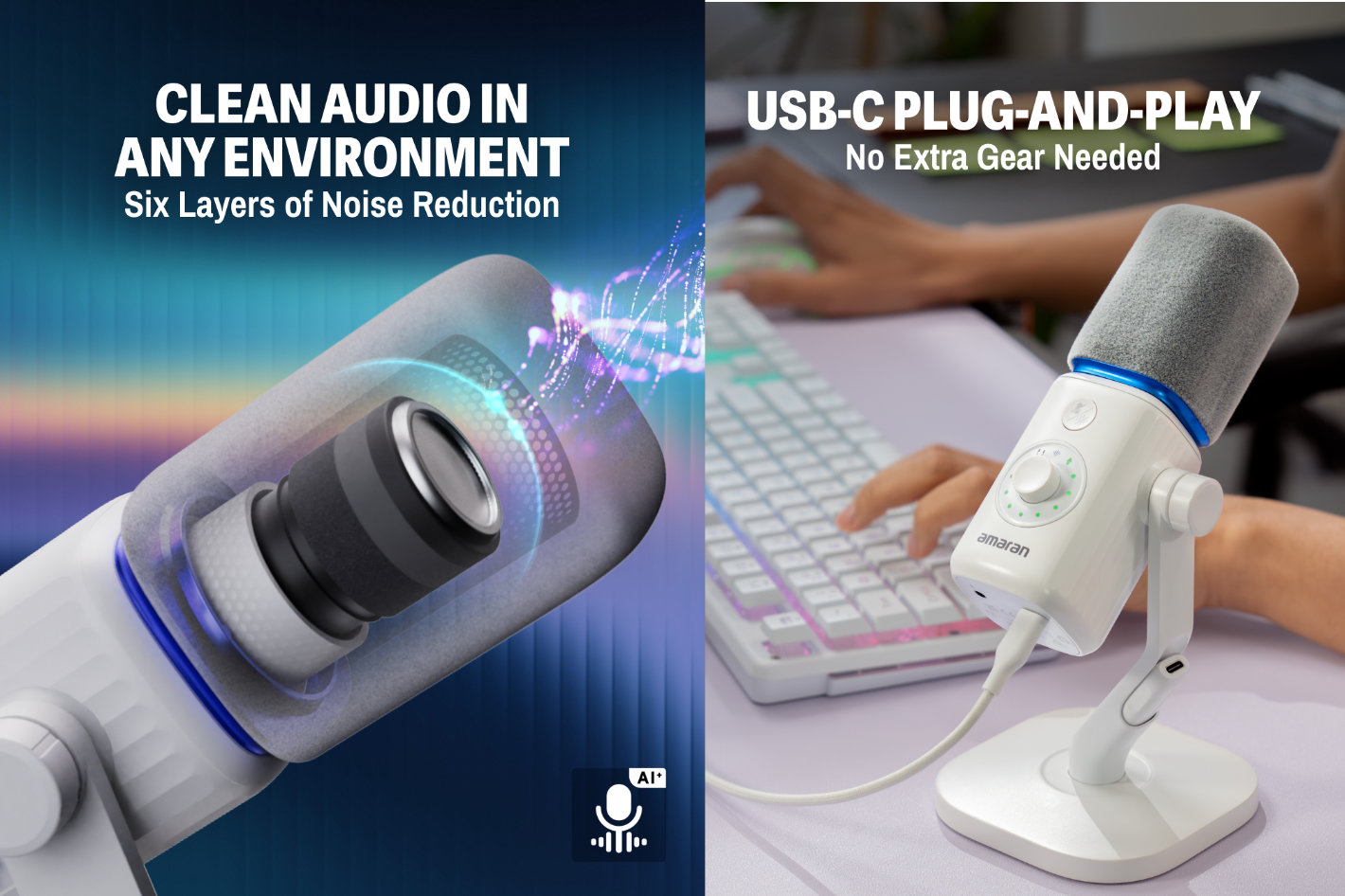 Amaran Mic Pushes Wireless AI Mics Into Everyday Desktops