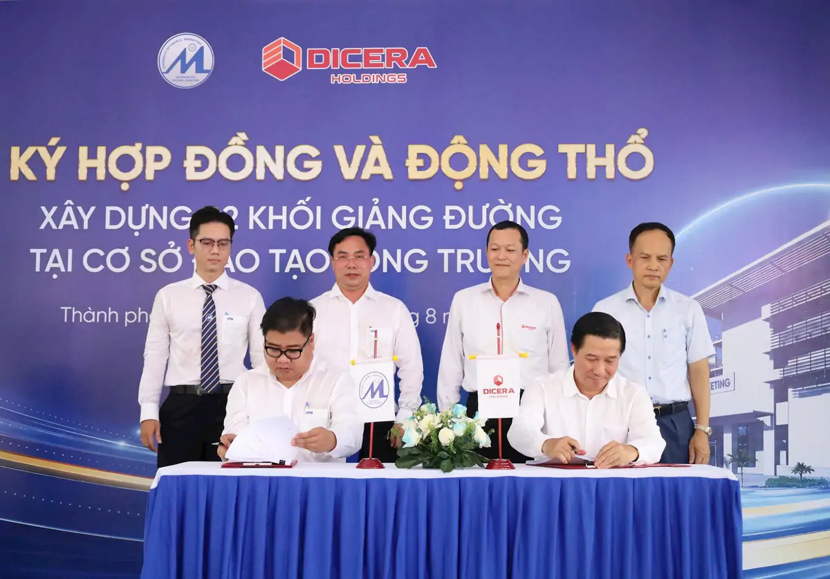 Trường Đại học Tài chính – Marketing mở rộng cơ sở Long Trường với hai khối giảng đường mới