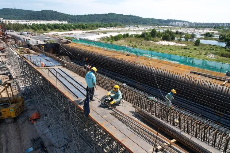 Dự án LRT Phú Quốc vượt qua cột mốc thi công quan trọng