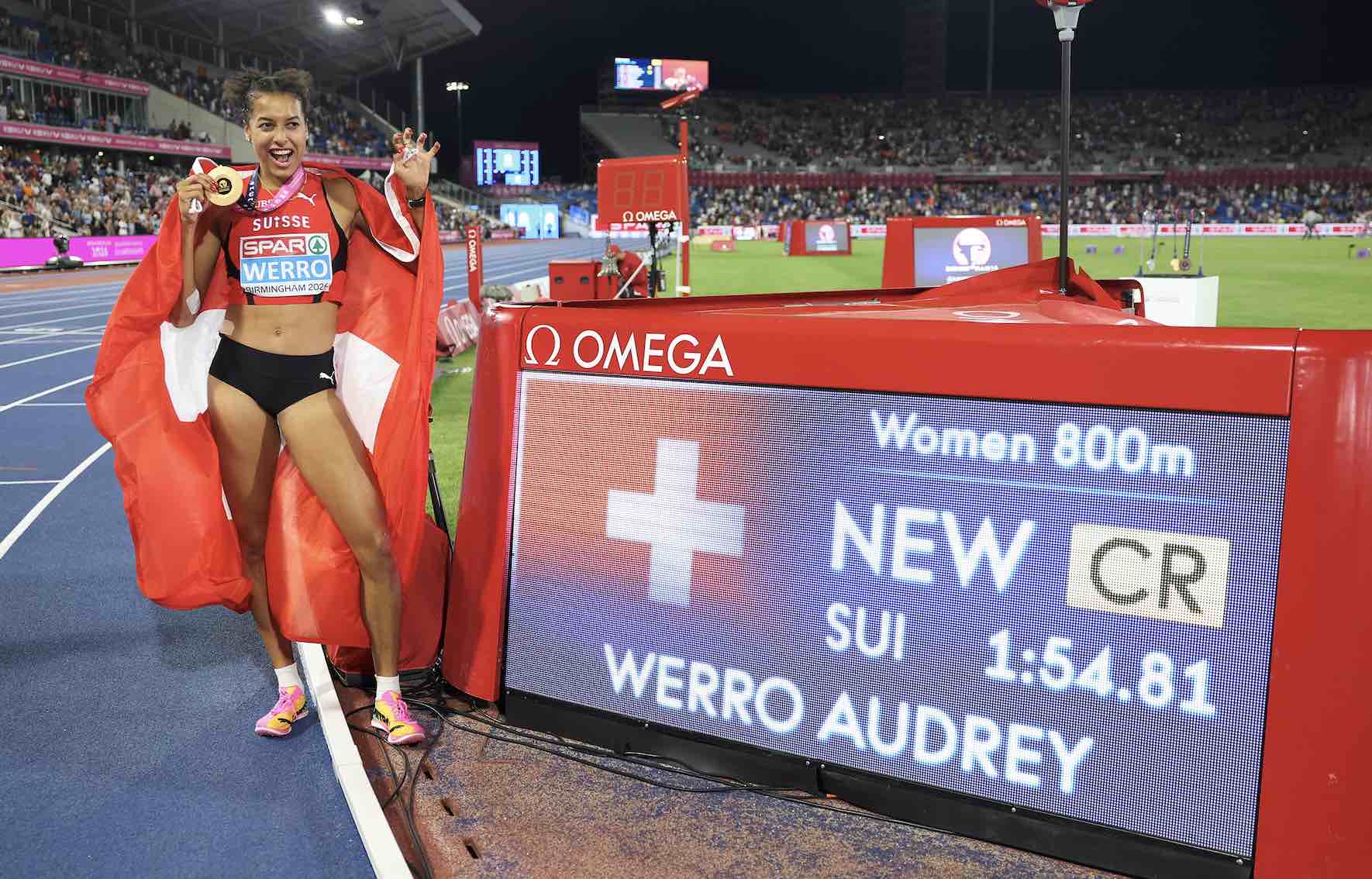 Audrey Werro Turns Turmoil into Gold in Women’s 800m Final