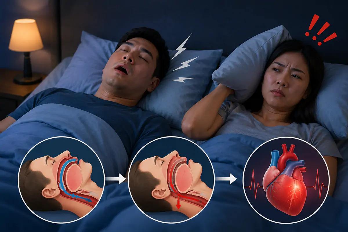 Ngưng thở khi ngủ: Mối nguy âm thầm đối với trái tim