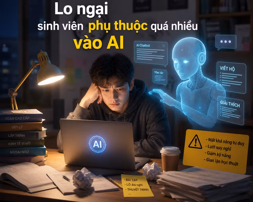 Vượt ra ngoài gian lận: mặt tối của việc phụ thuộc AI trong học tập