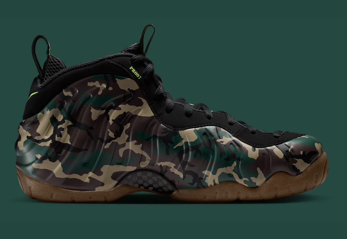 Nike Air Foamposite Pro Returns in Green Camo and Glow in the Dark