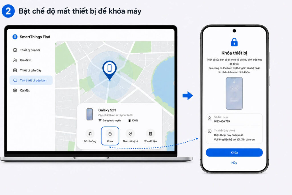 Bảo vệ điện thoại: Định vị từ xa và ẩn ứng dụng trên Samsung, OPPO