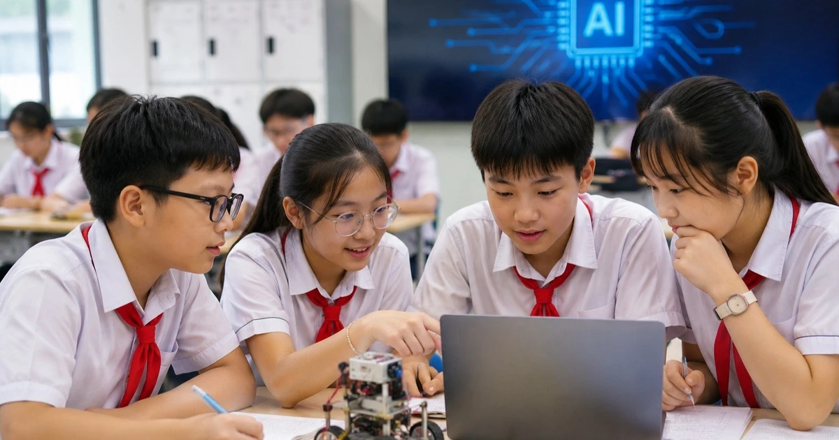 12 tiết AI mỗi năm: Học sinh phổ thông sẽ học gì?