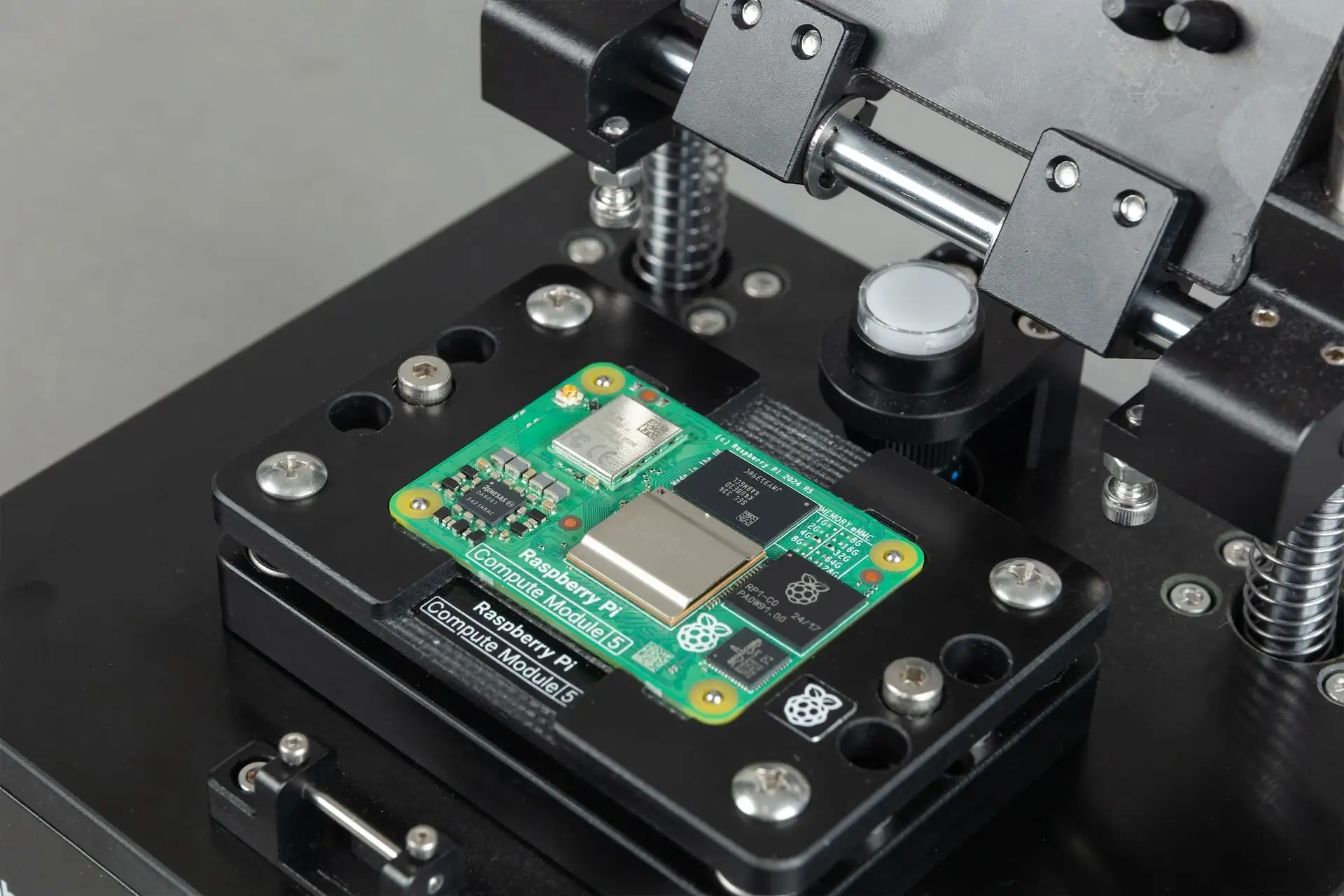 Raspberry Pi CM5 Programming Jig: Clamp, Flash, Deploy