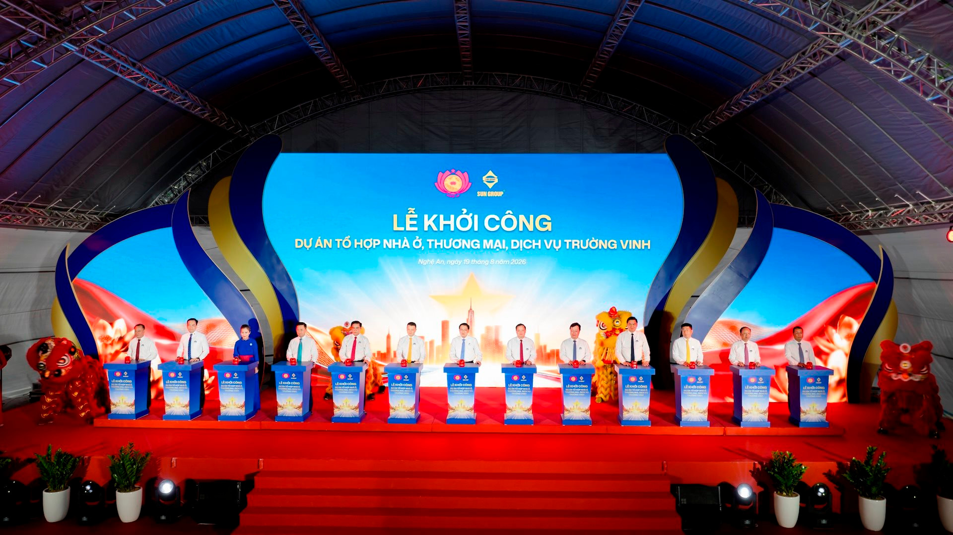 Tổ hợp 5 tòa tháp 39 tầng của Sun Group và bước ngoặt đô thị Nghệ An