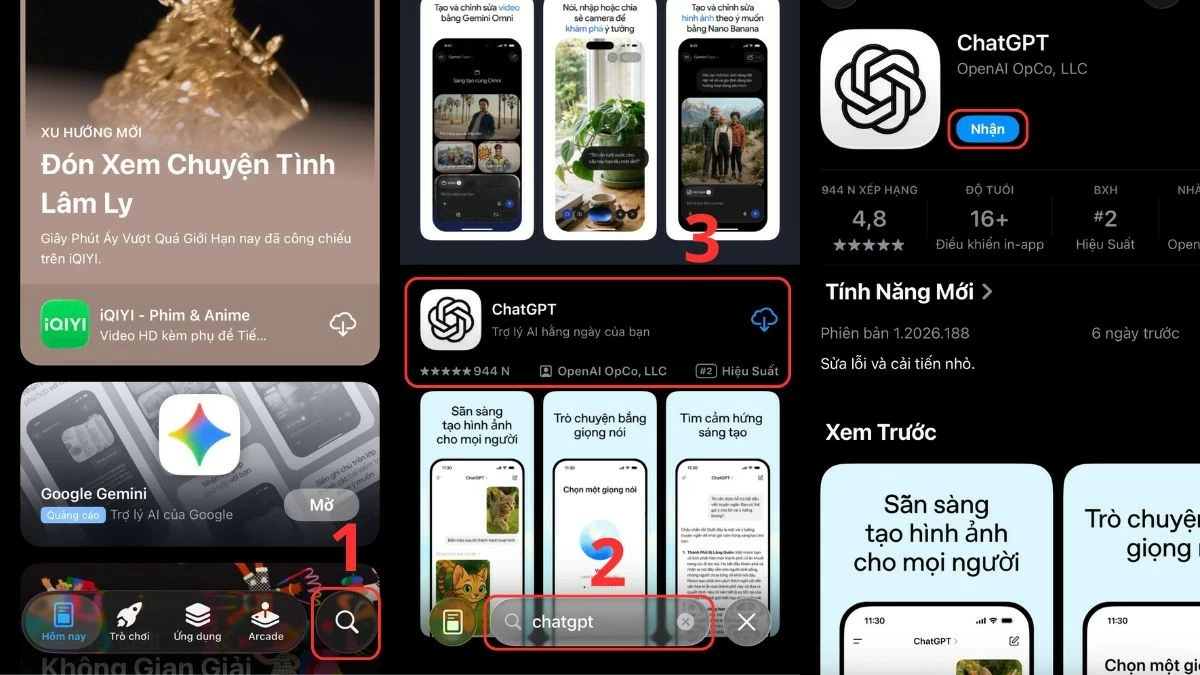 ChatGPT trên iPhone và shortcut chụp ảnh nhanh nên bật ngay