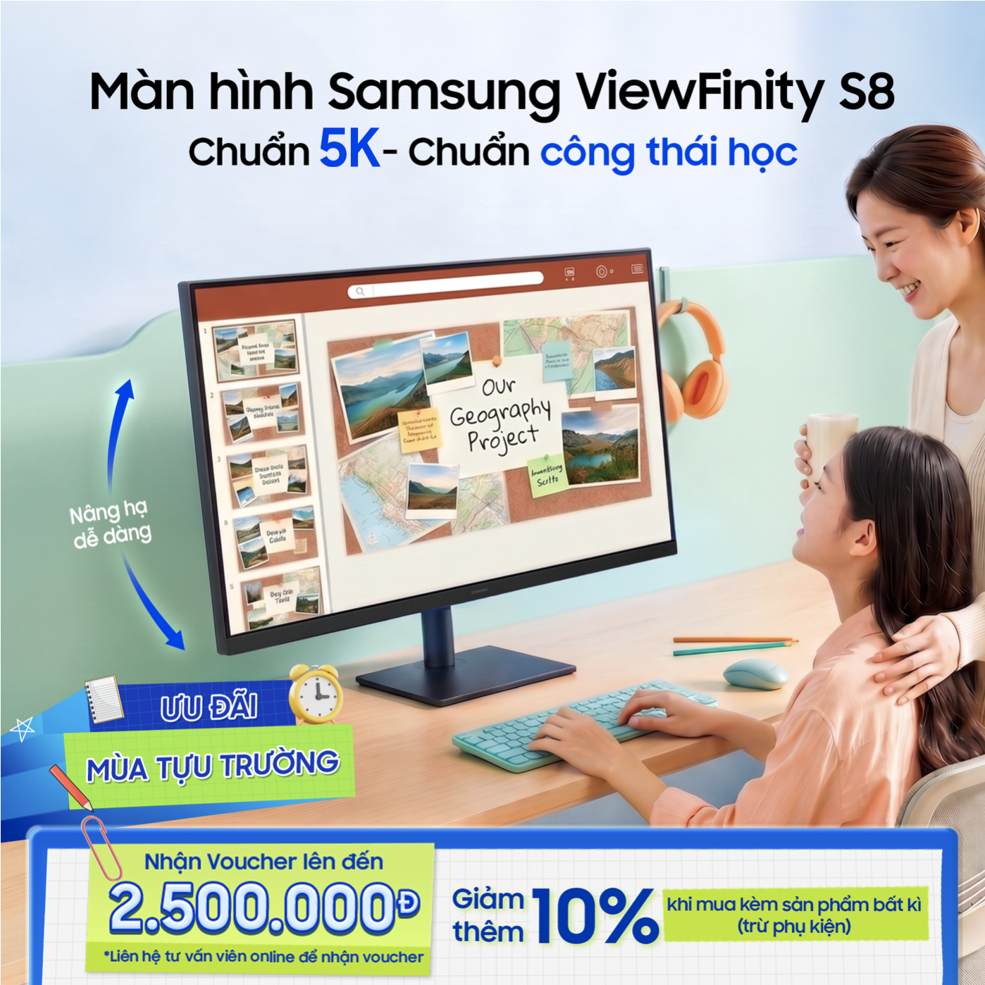 Màn hình bảo vệ mắt cho học sinh: Chọn đúng để học lâu không mỏi