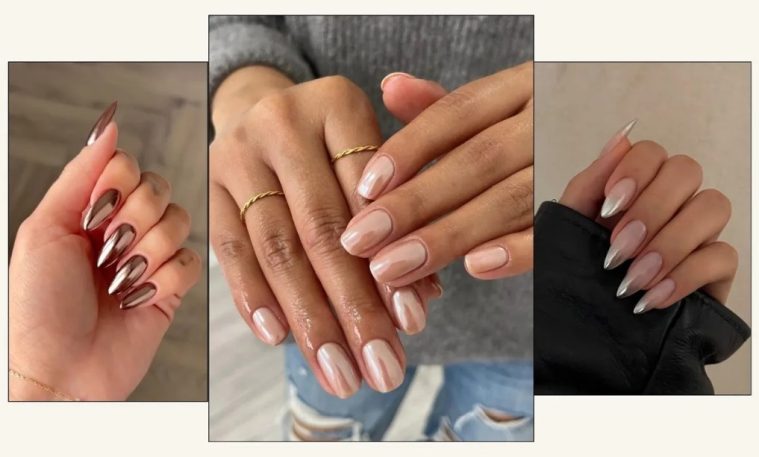 Chrome Nails Get a Fresh Makeover: Pearl, Velvet and Sea-Glass Finishes Redefine the Trend