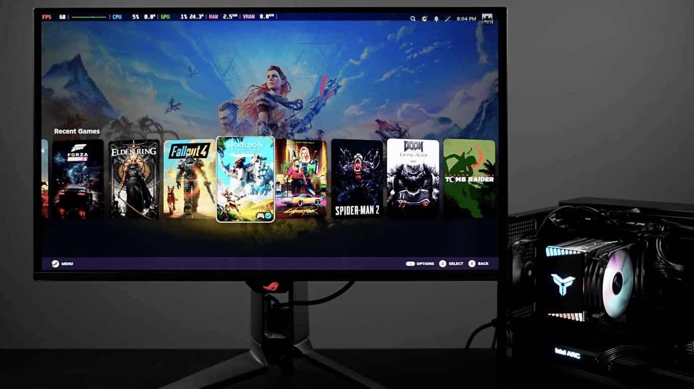 Intel Arc B580 chạy trơn trên SteamOS 3.9: cú hích cho Steam Machine tự chế