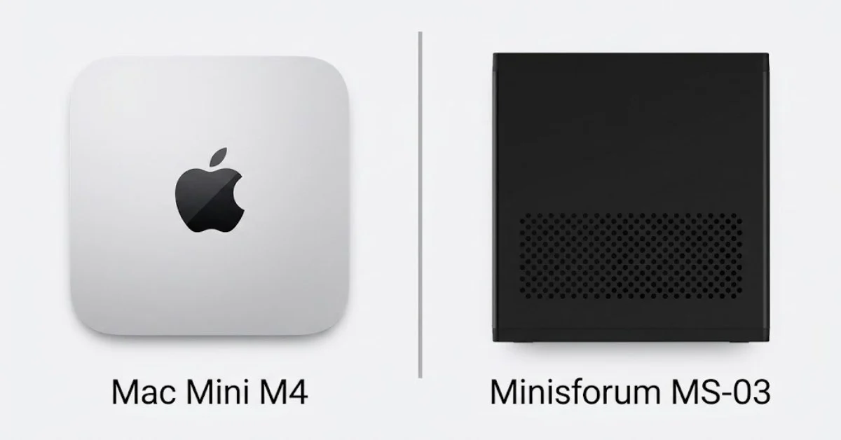 Minisforum MS-03 vs Mac mini M4: Best Compact AI Workstation Value