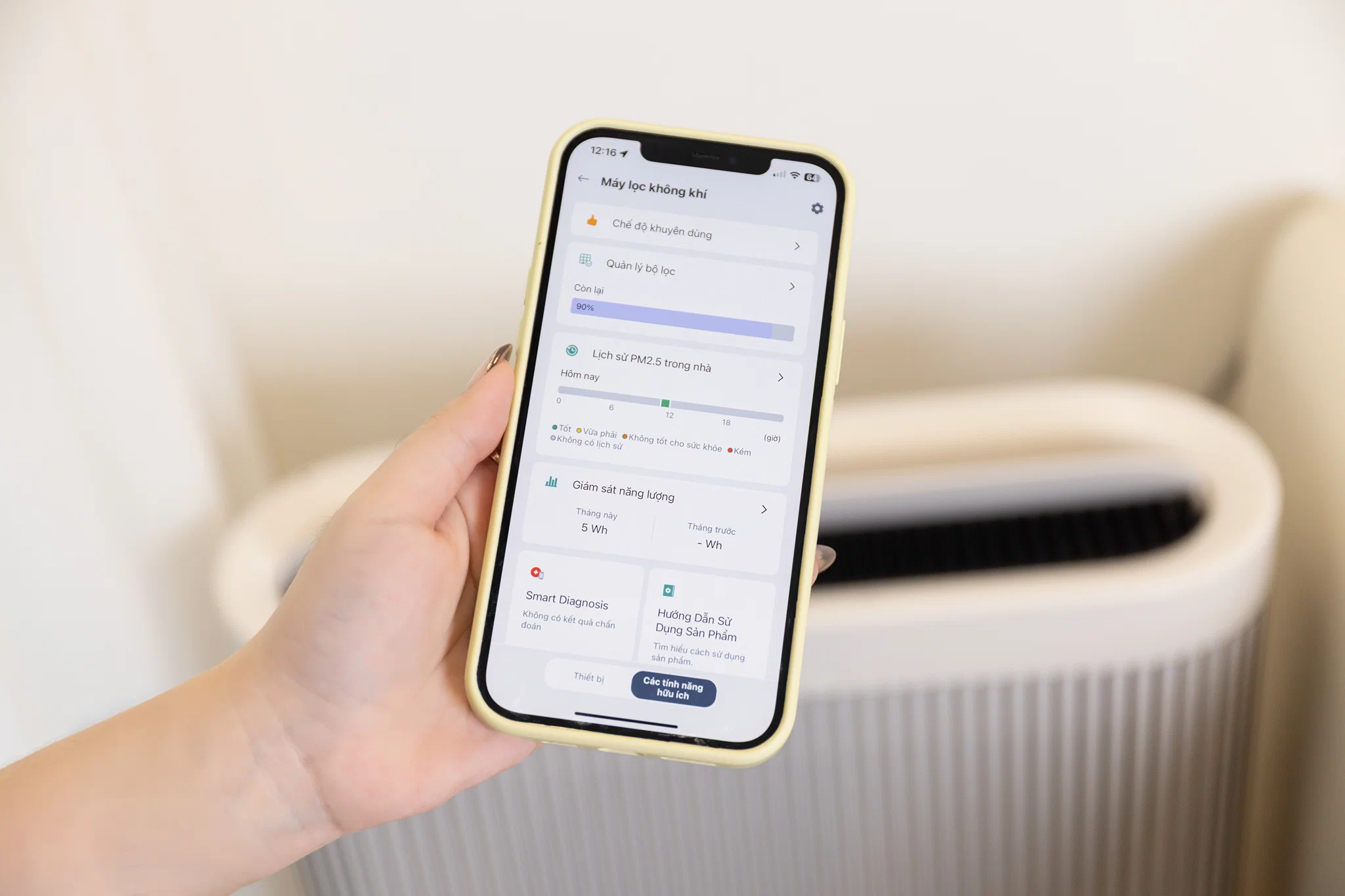 LG PuriCare WallFit: máy lọc không khí mỏng sát tường với AI Mode thông minh
