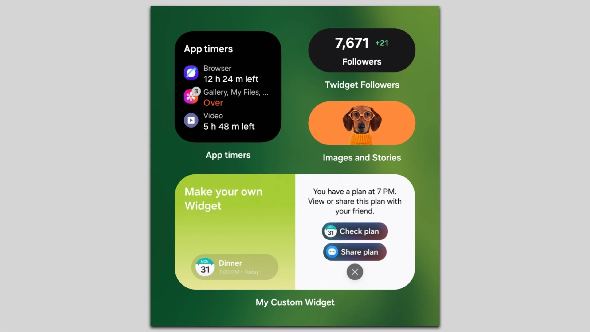 Cara Guna Pembina Widget Galaxy Dalam One UI 9.5 Tanpa Kod