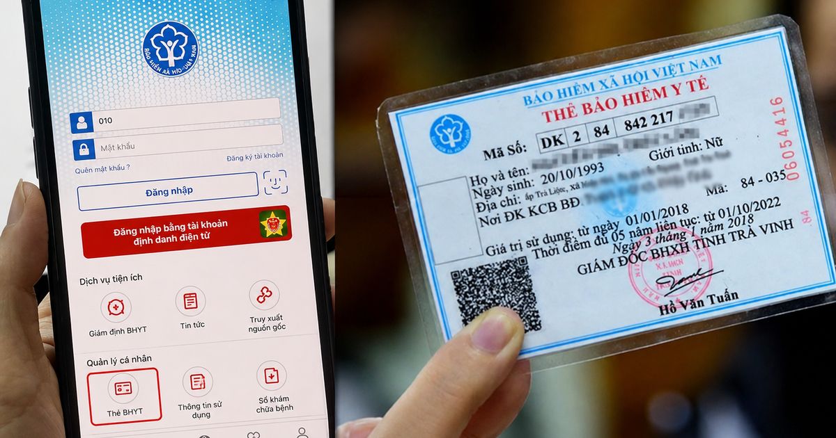 Thẻ BHYT số trong VNeID: Cách dùng để thay thẻ giấy