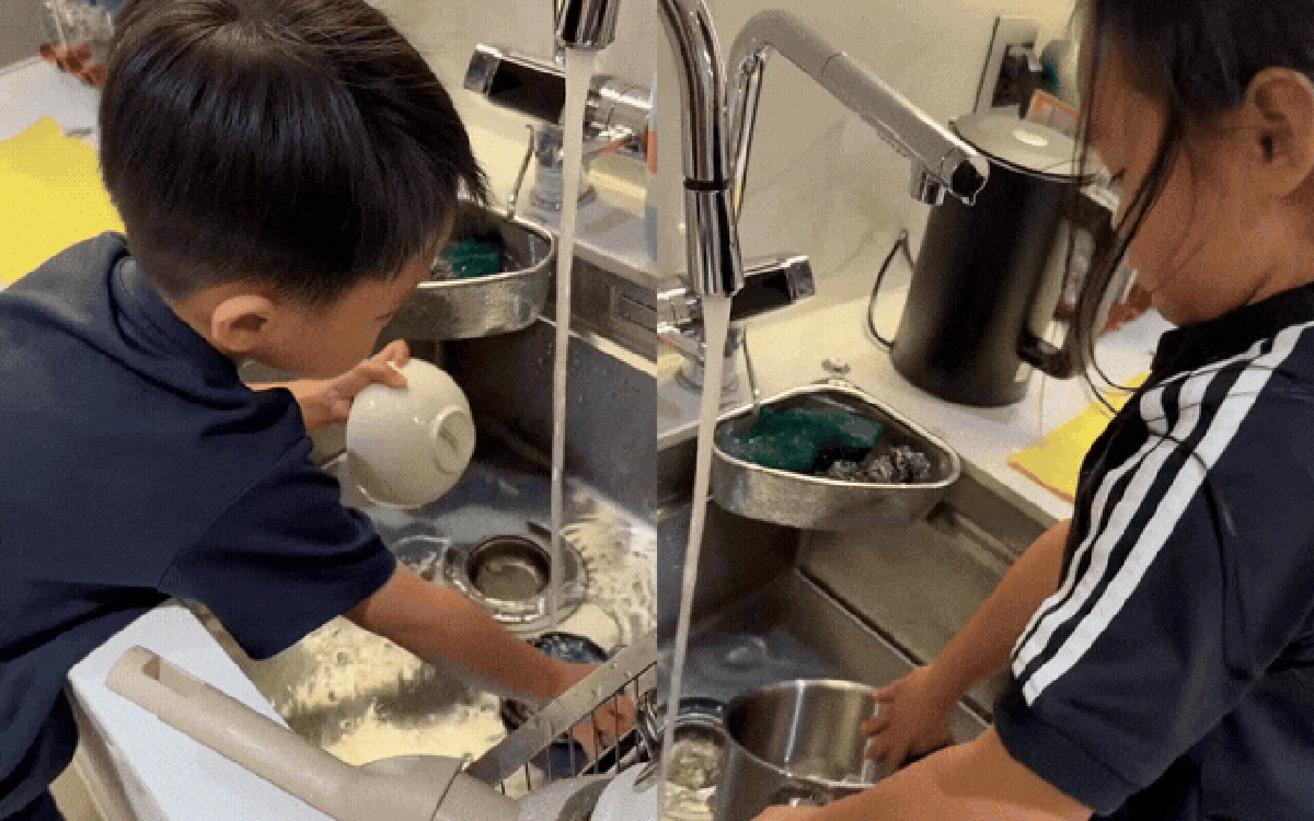 Giao việc nhà kèm phần thưởng: cách cha mẹ nổi tiếng xây trách nhiệm cho con