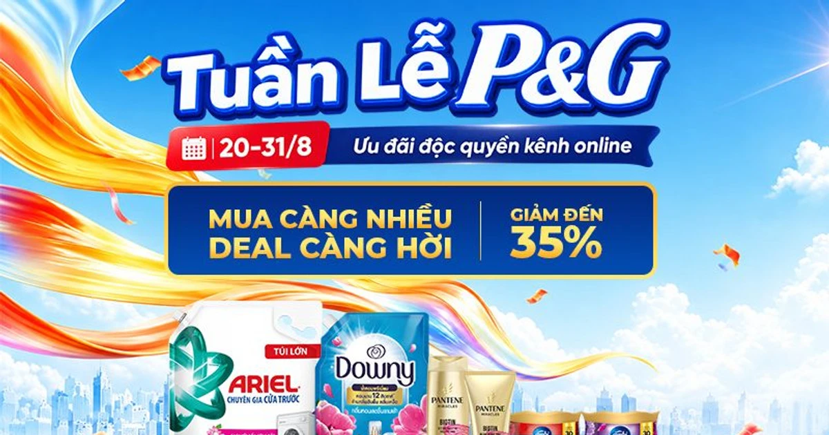 Tuần lễ P&G tại Bách hóa XANH: Pantene, Downy, Olay giảm đến 35% giao tận nhà