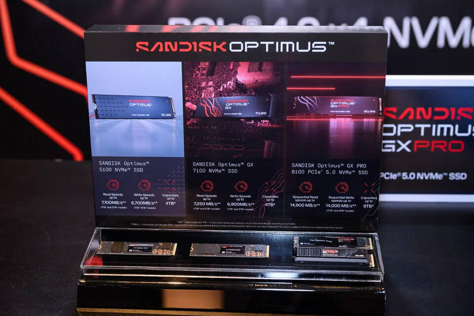 SanDisk Optimus ra mắt tại Việt Nam: SSD NVMe tái định nghĩa hiệu năng cao cấp