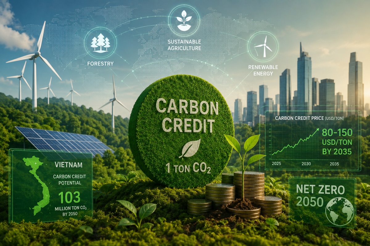 Thị trường carbon bước vào vận hành: Bộ tiêu chí vàng hút vốn xanh quốc tế
