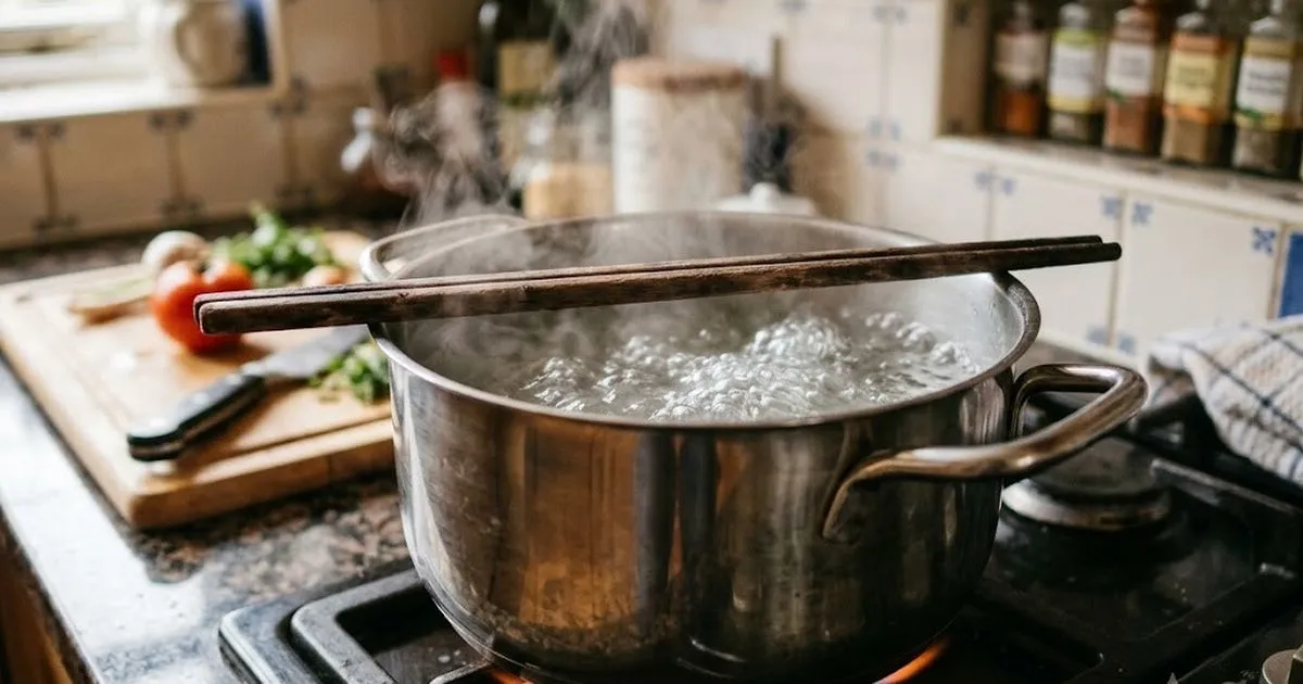 Đặt đũa gỗ trên miệng nồi sôi: mẹo nhỏ, lợi ích lớn