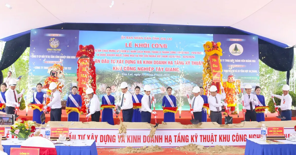 Gia Lai khởi công khu công nghiệp xanh Tây Giang 300ha